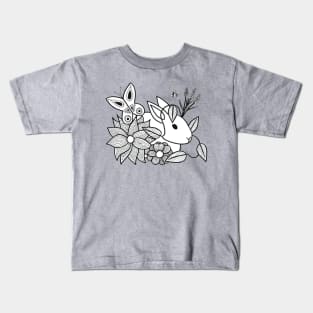Bunny in the Flowers Kids T-Shirt